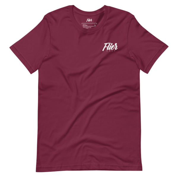 Let 'er Fly Tee Maroon - Front