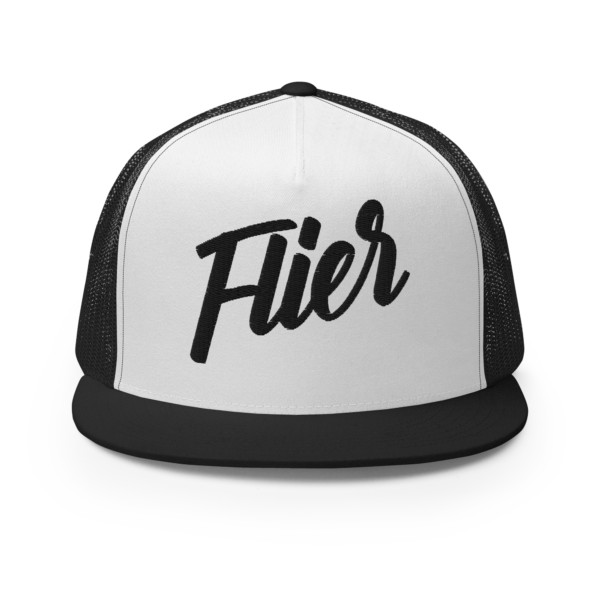 Flier Trucker Cap - Black/White