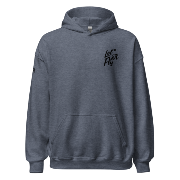 Let 'er Fly Hoodie Navy - Front